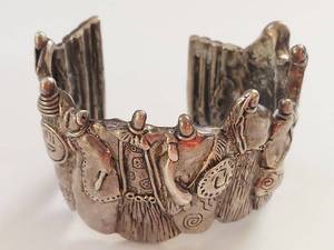 lot 6N image: Robert Rogers Sterling Silver Bracelet Artisan Design 925