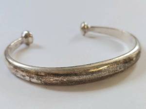 lot 63N image: Sterling Silver Cuff Bracelet Signed RLL Ralph Lauren 925