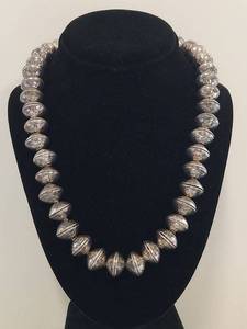 lot 69N image: Vintage 246 Grams Mercury Dime .900 Silver Necklace 28 Inches Long Coin Silver Jewelry