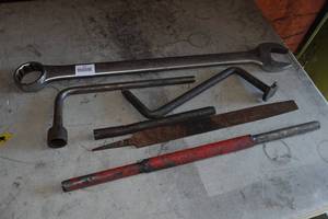 lot 352 image: Proto 2 Combination Wrench, File, Lug Wrench
