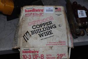 lot 338 image: 10-3 Outdoor Copper Wire