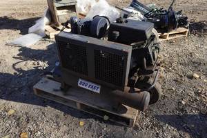lot 10 image: Duo-Fast Gas Wheel Barrow Air Compressor - Kohler Powered