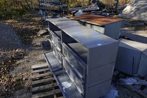 lot 318 image: Set of Lockers and Antique Desk