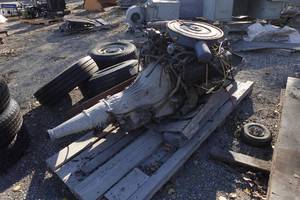 lot 8 image: Ford 460 Cu In Engine with Transmission