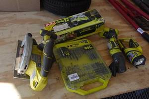 lot 282 image: Ryobi Cordless Tools and Bits