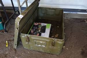 lot 268 image: Military Medical Bin with Camping Stove