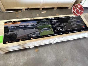 lot 43 image: Galvanized  LHR-MS0808 Apex Roof Metal Shed