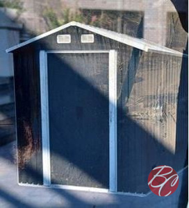 lot 44 image: 2025 Landhonor Galvanized  LHR-MS0808 Apex Roof Metal Shed