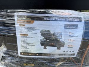 lot 165 image: LandHero LDH-GAC40Y 40 Gallon 2-Stage Gasoline