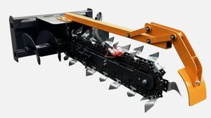 lot 50 image: Wolverine TCR-12-48H Skid Steer Trencher