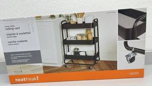 lot 21 image: Neatfreak Extra-Wide 3-Tier Rolling Storage Cart