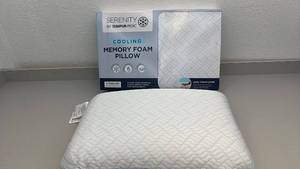lot 34 image: Set of 2 Serenity by Tempur-Pedic Cooling Memory Foam Pillows Standard Size