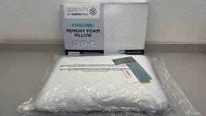 lot 41 image: Set of 2 Serenity by Tempur-Pedic Cooling Memory Foam Pillows Standard Size