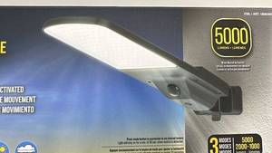lot 43 image: Solar Area Light with Motion Detection, 5000 Lumens