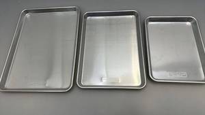 lot 47 image: Set of 3 Nordic Ware Aluminum Baking Sheets