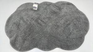 lot 69 image: Charcoal Gray Cotton Scallop Bathmat 24x36 Inch