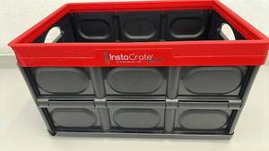 lot 72 image: InstaCrate Grande Collapsible Storage Tote - small crack in corner