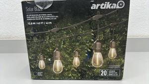 lot 84 image: Artika Solar Blaze 20 LED Bulb Solar String Lights, 42ft