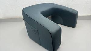 lot 86 image: Lap Desk with Removable Knit Cover and Memory Foam - stains on cover (washable)