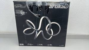 lot 119 image: Artika Swirl Ribbon LED Pendant Light Matte Black PDT-SR-BL