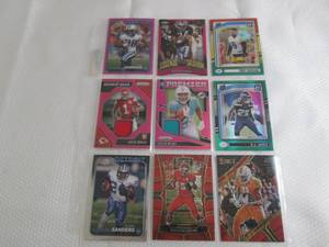 lot 11 image: 9 Patches, Red Laser prizm, Green H...