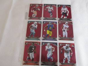 lot 28 image: 9 Totally Certified Red Halo Rookie...