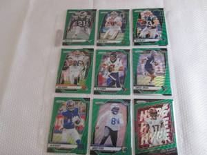 lot 36 image: 18 Green Wave Prizm Football Rookie...