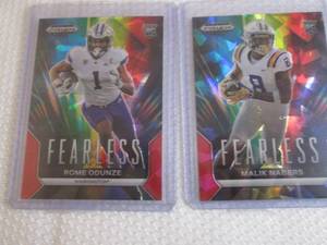 lot 53 image: Odunze & Nabers Fearless Grades Ice...