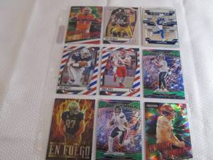 lot 56 image: 9 Prizm, Fireworks, Rookie Cards...