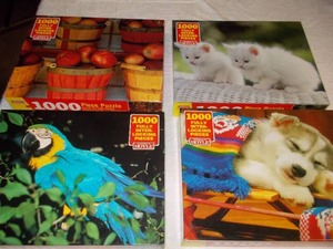 lot 524 image: 4 1000 piece puzzles