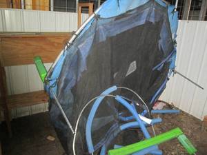 lot 202 image: 6.5ft Trampoline with padded surrou...