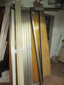 lot 211 image: Commercial metal door frames with a...