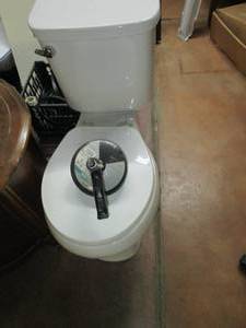 lot 222 image: Sterling 2pc Round toilet with 25ft...