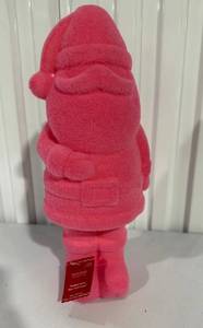 lot 79 image: Ashland Flocked Pink Santa Figurine