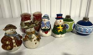 lot 84 image: Assorted Holiday Salt & Pepper Shakers