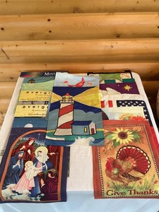 lot 141 image: 14 Garden Flags Featuring Various Themes and Designs