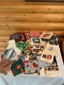 lot 140 image: Hand Towels and Pot Holders, Various Styles and Textiles