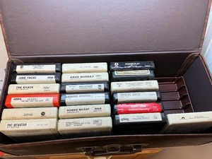 lot 170 image: 8-Track Tapes with Case Featuring Various Artists