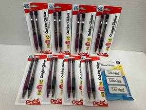 lot 18 image: Pentel Mechanical Pencils and Erasers