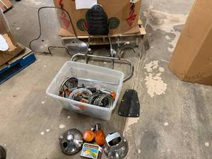 lot 14 image: Large Lot of Motorcyle Parts