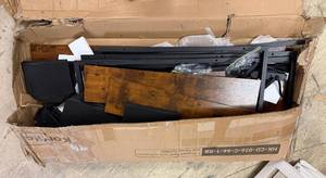 lot 33 image: L Shaped Desh with 4 Drawers & Power Outlets