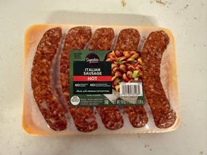 lot 292 image: A. 3x Hot Italian Sausage