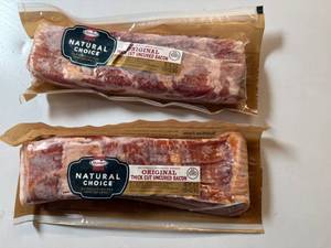 lot 51 image: AA. 2x 20oz Natural Choice Original Thick Cut Bacon