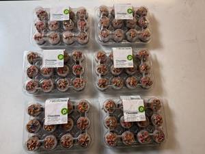 lot 60 image: CC. 6x 12ct Frozen Chocolate Mini Cupcakes-Best By 12232025