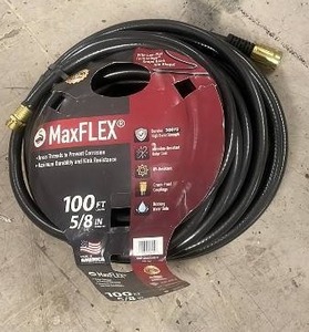 lot 16 image: MaxFLEX 100 ft 58 in Heavy Duty Garden Hose and Hose Reel