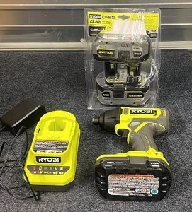 lot 54 image: Ryobi ONE 18V Lithium-Ion Impact Driver Kit with Charger and Batteries