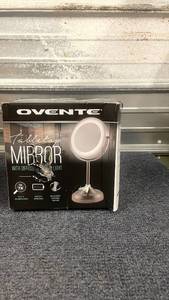 lot 95 image: Ovente Tabletop Mirror with Diffused LED Light and Dual Magnification