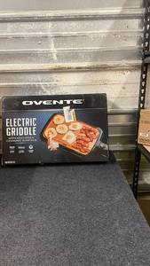 lot 101 image: Ovente Electric Griddle with Nonstick Cooking Surface