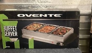 lot 104 image: Ovente Buffet Server with Stainless Steel Pans and Temperature Control