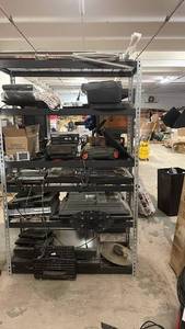 lot 126 image: Assorted Shelf Lot of Electronics, Audio Components, and Accessories